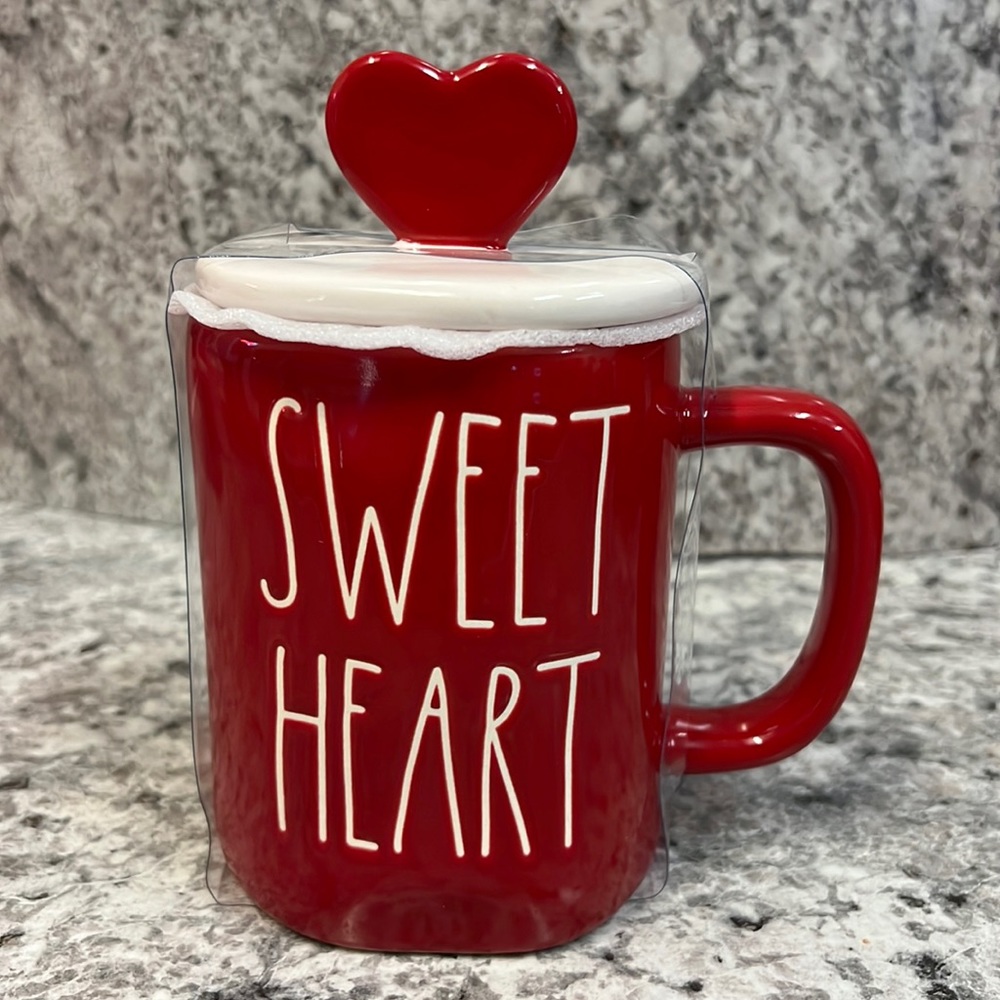 Rae Dunn Sweet Heart Mug With Heart Topper